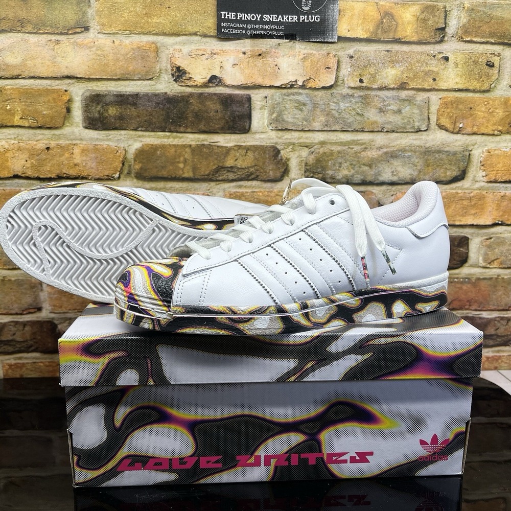 Mens Size 9.5 - Adidas Originals Pabllo Vittar x Superstar 'Pride' Sneakers
